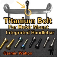 Titanium Bolt for Meter Mount Integrated Handlebar | Garmin Wahoo Dropbar Aerobar | Canyon Enve FSA Vision Zipp Deda XXX