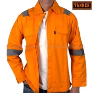 TANKER 100% Cotton Safety Jacket | Premium Reflective Jacket | Work Jacket | Size S-8XL | TK001