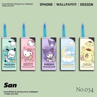 50 Sticks Set Blue Light Straight Lighter Creative Lighter New Style Cute Unique Windproof High-valu