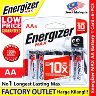 9364 Energizer Max AA/AAA Battery 6pc Value Pack
