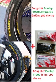Vỏ Dunlop T900 Thái Lan Size 60 70 80/17 " chử nổi vàng " chính hãng