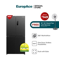 EuropAce 503L Glacier Series Cross Door Fridge | ER9503ECD | Inverter Compressor | Care+ Zone | 3-Ti