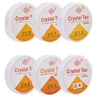 Crystal Tec Elastic Ukuran Tebal 0.4 0.5 0.6 0.7 0.8 1.0 mm Per 1 Rol / Senar Benar Elastis Untuk Ke