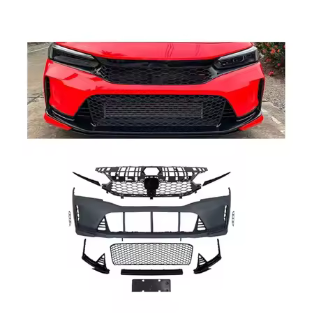 Type R Front Bumper Body Kit for 11Th Gen Civic 2021-2024 Upgrade Civic FL5 Civic Type R Body Kit