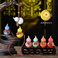 Iwishan Puyu Ceramic Fulu Car Pendant Nafu Safe Matching Money Fortune Tea Pet Desktop Decoration 11