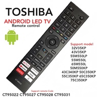 Universal for Toshiba Android Smart TV Remote Control 55M550LP 43C350KP 32V35KP CT95022 CT-95022