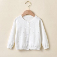 Children Knitted Cardigan Young Girls' Air-Conditioning Sweater Lightweight Guapo Cardigan Jacket