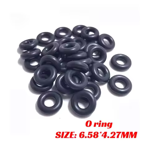 50 PCS 12582219 25335146 Fuel Injector Repair Kit Rubber Seal O ring 6.58*4.27MM 21006 For Toyota GM