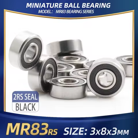 MR83RS Bearing 10PCS 3*8*3 mm ABEC-7 Hobby Electric RC Car Truck MR83 RS 2RS Ball Bearings MR83-2RS 