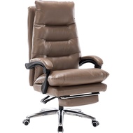 HY&amp; 真皮老板椅商务家用舒适办公椅办公室座椅人体久坐电脑椅按摩椅子 1YNX