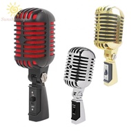 Stage Dynamic Microphone Classical Swing Karaoke Retro Metal Shell Microphone