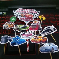 Cake topper cake cars lighting lightning McQueen mc queen