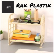 [OL] Multifunctional 2-Tier Mini Plastic Shelf / 2-Tier Cosmetic Table Shelf