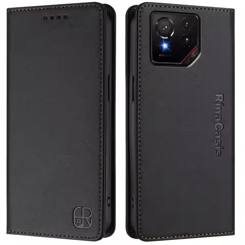 Zenfone11 12 Ultra 5G Luxury Case For Asus Rog Phone 9 Pro Leather Flip Magnetic Book Cover Rog Phon