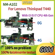 NM-A102 Motherboard.For Lenovo Thinkpad T440 Laptop Motherboard With I3/i5/I7 4th gen CPU.4G RAM.100