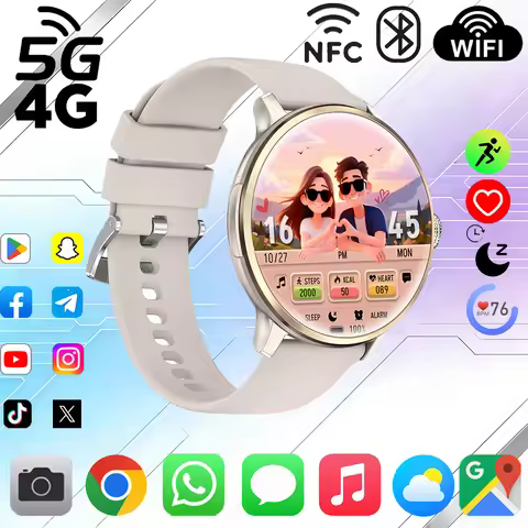 4G/5G Smart Watch 1.65 inch 480*480 AMOLED 850mAh Battery 200W Camera WIFI Google APPS GPS Bluetooth