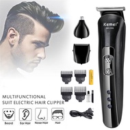 KEMEI 3 In 1 Electric Hair Clipper Shaver Rzaor Nose hair Trimmer  Groomer Men Pencukur Misai Janggut Lelaki Beauty set j