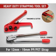 Hand Strapping Tool Set Tensioner Cutter & Sealer Kit Alat Tali Strapping Manual Heavy Duty Murah
