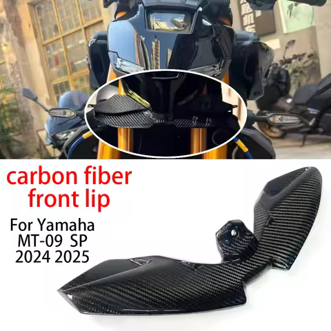Nuovo 2024 + Per Yamaha MT-09 / SP 2025 100% In Fibra di Carbonio Moto Anteriore Inferiore Lip Spoil