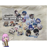 15 Pcs Honkai Star Rail Stickers In Pouch Sticker/s Sticker/s Sticker/s Emote/s In Zipper Sticker/s 