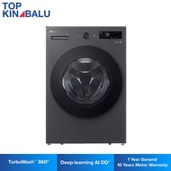 [SABAH ONLY] LG 15/8KG F2515RNEG (BLACK) FRONT LOAD WASHER DRYER WITH AI DIRECT DRIVE™ & TURBO WASH™