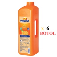 JAN 2025 Sunquick Concentrate Orange 6x2 Litres Vitamin C Fruit Juice Catering Pack NO SUGAR ADDED