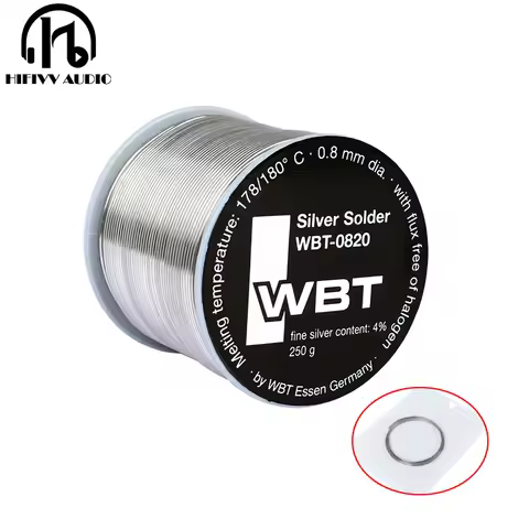 HIFI Audio Electronic Accessories DIY Welding line 100% Original WBT-0820 0.8mm 4% Ag silver solder 