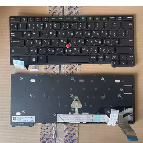 New Original RU Russia Non-Backlit Keyboard for Lenovo ThinkPad X13 Gen 2 Laptop Keyboard