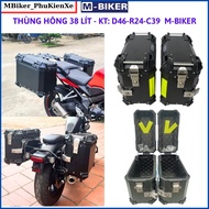 MBiker side box, MBiker side box capacity 16L 26L 28L 38L, waterproof, full accessories 100% aluminu