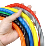 Closed PP Corrugated Tupe 2/5/10M AD 7.5~34.5mm Plastic Pipe for Auto Wire Motorcycle Engine Electri