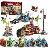 LEGO Domestic Building Block Phantom Ninja Kai and Zan Snowy Motorcycle Man Assembly Building Block
