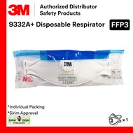 3M Aura 9332A+ FFP3 / 99% Filtration Efficiency/ Premium Particulate Disposable Respirator/ Haze Mas