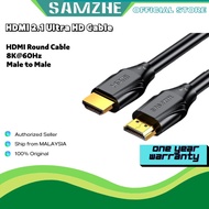 SAMZHE HDMI 2.1 Cable 8K/60Hz 48Gbps HDMI Digital Cables HDMI 2.1 Cable Splitter for HDR10+ PS5 Switch Cable HDMI 2.1