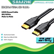 SAMZHE HDMI 2.1 Cable 8K/60Hz 48Gbps HDMI Digital Cables HDMI 2.1 Cable Splitter for HDR10+ PS5 Swit