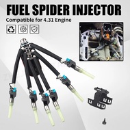 12568332 19210688 FJ503 Spider Fuel Injector 6 Cylinder Retaining Bracket For Chevrolet Chevy Silver