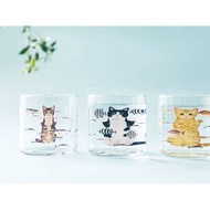 Japan FELISSIMO Cat Department Wants To Eat Fish Glass Transparent Water Cup Fujitsu Sales