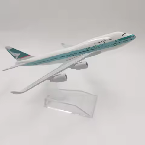 JASON TUTU 1/400 Scale Diecast Metal Cathay Pacific Boeing 747 A350 Aircraft Model 16CM Miniature Au