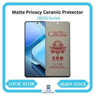 (BELI 2 PERCUMA 1) IQOO Matte Privacy Ceramic Film Screen Protector 3/Z1x/Z3/7/8/U3/Z5/Z5x/Neo5/10/1