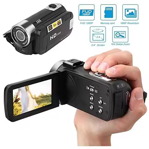 Digital Camcorder,D90 16X Digital Zoom 2.7 Inch Colourful Display Screen,High Definition Camera Imag