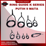 88storejakarta Liebe Ring guide joran K Series non fuji putih/frame gold/kaki 2 rainbow
