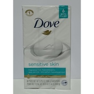 Dove Sensitive Skin Unscented Hypoallergenic Bar Soap 6 PCs x 22.5