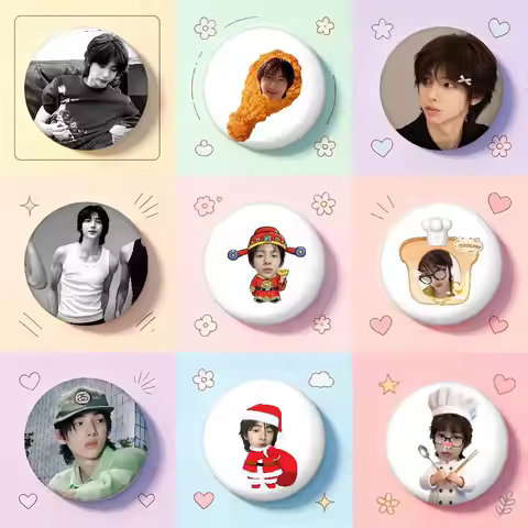 CORTIS JUHOON Cartoon Star Badges, Brooches, Pins, Tin Props, Christmas Gifts, Birthday Gifts