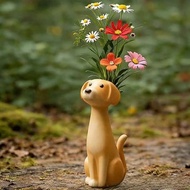 New Quirky Dog Vase Handmade Strange Dog Flower Insert Home Decoration Dog Decoration