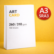 𝗣𝗥𝗜𝗡𝗧 𝗦𝗢𝗨𝗥𝗖𝗘 - A3 SRA3 Art Card  (2 side gloss coated) 260gsm 310gsm