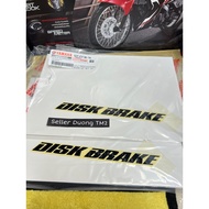 BLACK DISK BRAKE FRONT FORK STICKER YAMAHA FRONT FORK STICKER
