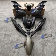 VELOZI RACING FULL BODY COVER SET SNIPER BLACK / TITANIUM MATT YAMAHA Y15ZR V1 & V2