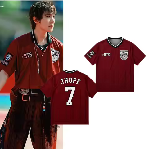 2026 New BTS J-Hope Final Halftime Show Unisex Jersey Special Edition, Kpop Breathable Top, Men's Wo