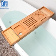 Gazechimp Bath Table Tray Bathtub Rack Multifunctional Soap Dish Tray Holder Tub Organizer for Lavat