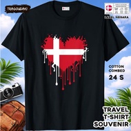 DENMARK Souvenir T-SHIRT DENMARK 15TAG made of 24s combed cotton