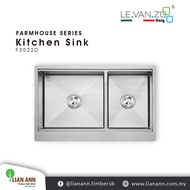 LEVANZO Farmhouse Series Kitchen Sink F3522D